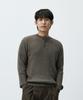 Maedeumaleuseu Henley Neck Cable Knit Brown Mmffmkn-168Br
