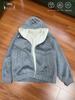 Heavyweight Double-Sided Wool Hooded Jacket Coat, Double Layer Color Block, Zipper Hoodie for Men and Women.