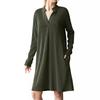 Autumn and Winter Women's V-neck Long-sleeved Loose Dress