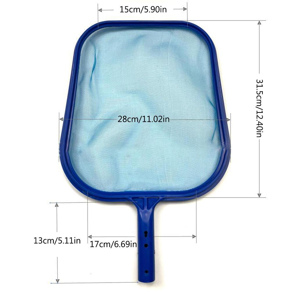 Swimming Pool Skimmer Net with Telescopic Pole Removal Leaf Rake Mesh Pool Ponds Cleaning Net Piscina Accessories