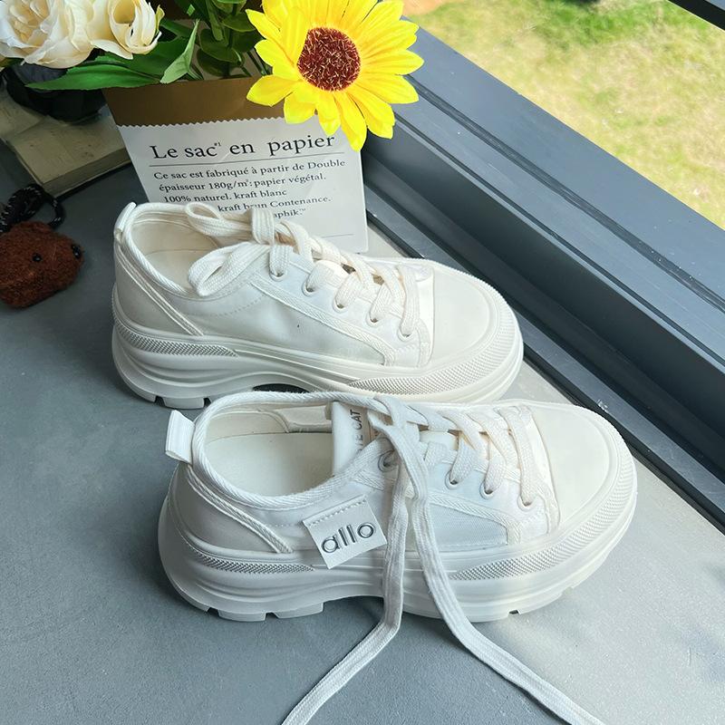Foam bottom thick-soled muffin shoes summer breathable mesh white shoes new casual heightening shoes versatile women's shoes