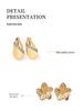 18K Gold Stainless Steel Flower Shell Beach Earrings
