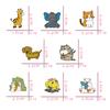 Cute Animal Forest Garden Enamel Pin Cat Dog Bear Giraffi Bunny Brooches Cartoon Bag Lapel Pins Badge Jewelry Kids Friends Gifts