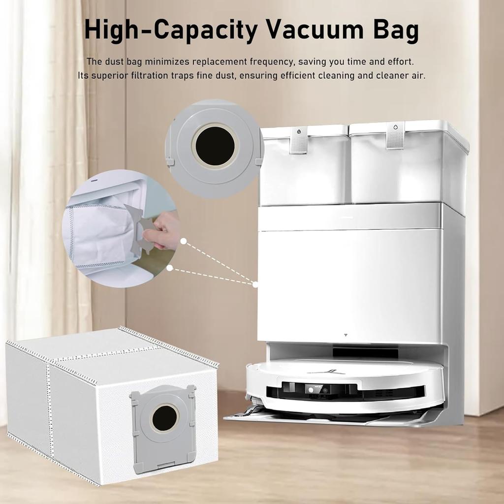 For Ecovacs T50 PRO OMNI /T50 AUTO DDX67 Robot Vacuum Cleaner Accessories Main Side Brush Mop Cloth HEPA Filter Dust Bag Parts
