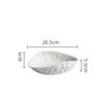 Rock Pattern Shell High-end Plate Household Ceramics 2025 New Light Luxury Large Steamed Fish Soup Plate Hotel Tableware