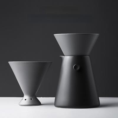 New Design Creative 650ml Household Coffee Maker Drip Coffee Filter Pot Set Ceramic Pour Over Coffee Maker Filter Pot
