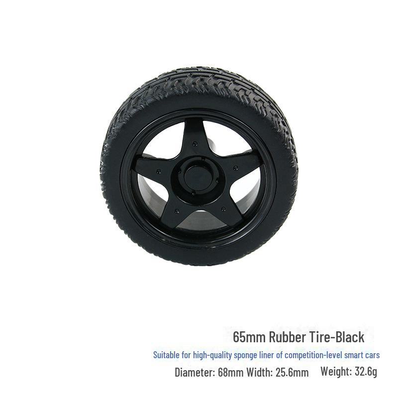 

65-мм гумова гоночна шина з вкладишем для DIY Robot TT Motor