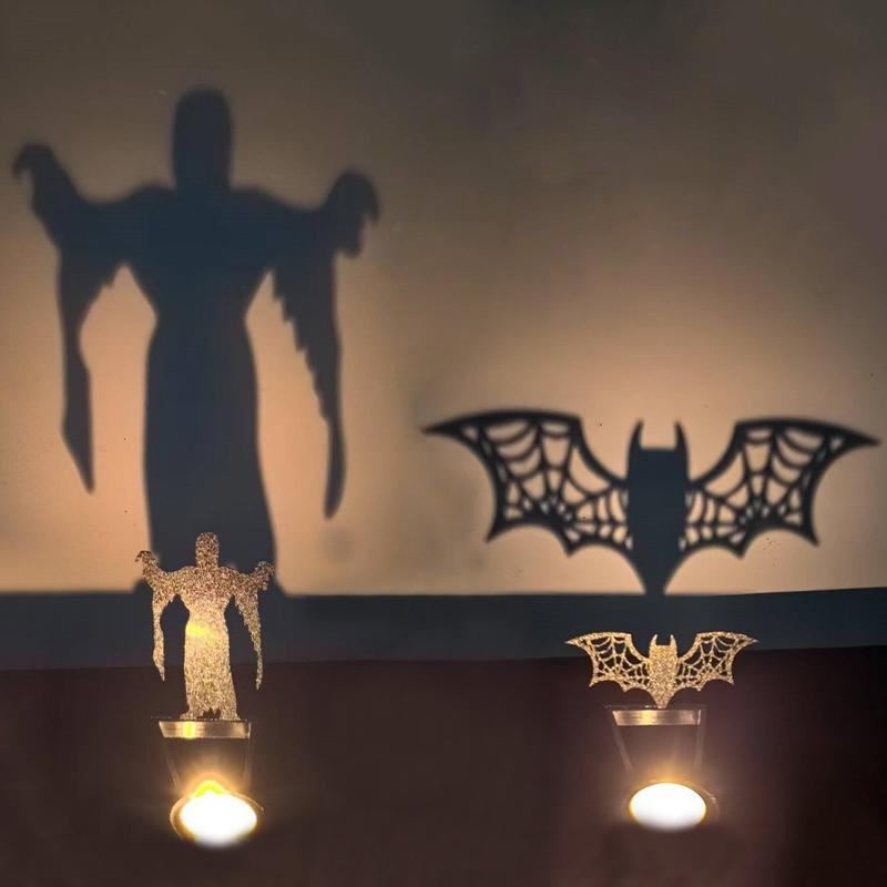 Halloween Decoration 2025 Decorative Candle Holder Scary Candlestick Ornament Desk Accessorie Room Decor Halloween Accessorie