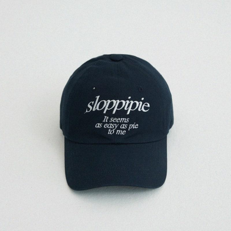 Sloppipie SIGNATURE COTTON BALL CAP [NAVY]