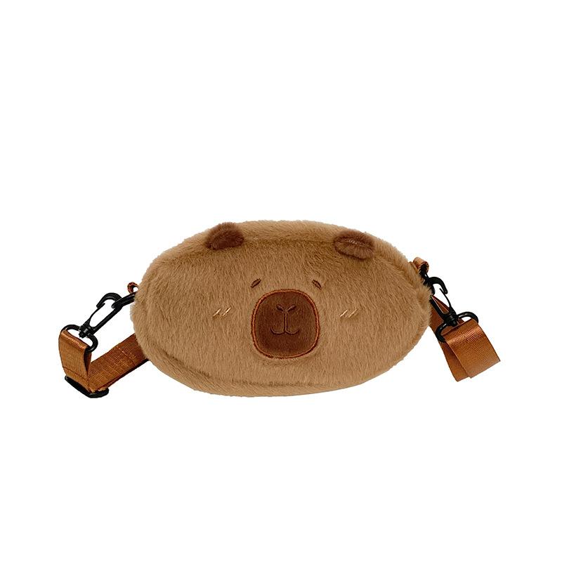 

Новый рюкзак-кукла Капибара милый мягкий девчачий на одно плечо ручная переноска сумка для боли студентка хранение двухплечевая сумка