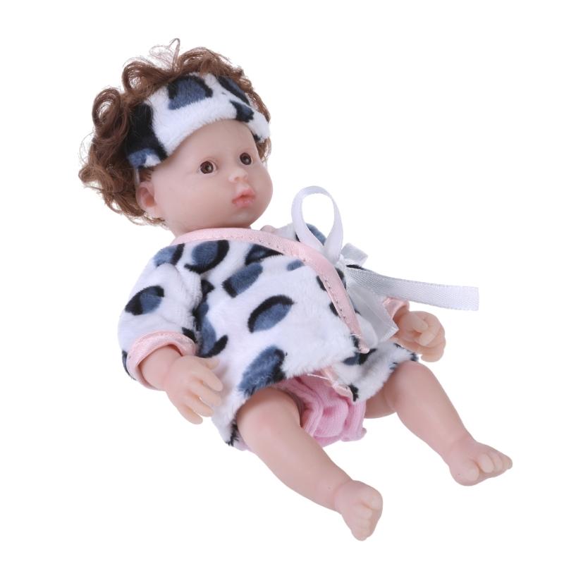 6in Baby Doll Reborns Doll Nurturing Doll Realistic Handmade FullBody Silicone Reborns Toy Parenting Game Popular Gift
