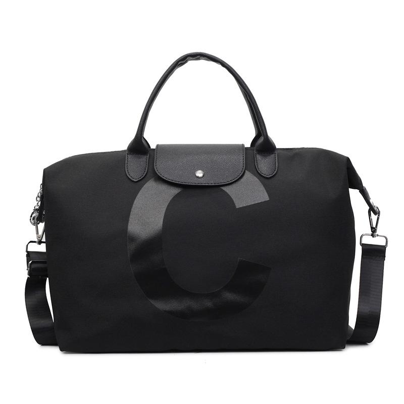Large-capacity Short-distance Travel Bag, Simple and Fashionable Letters, Unisex Going Out, Duffel Bag, Commuting Messenger, Fitness Bag