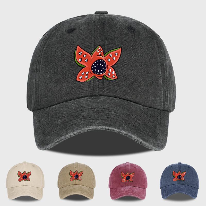 FantasyColored Floral Print Washed Baseball Cap Soft Comfortable Lightweight Breathable Playful Colorful FashionForward U