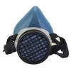 Ansiktsskydd med filter Halvmasktyp Dammförebyggande Självsugande Kiselaktiverad kolfiber