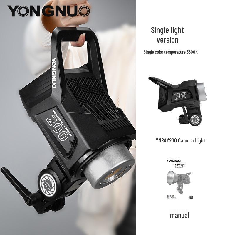 YNRAY200 200W Adjustable LED Fill Light with Variable Color Temperature for Studio and Film
