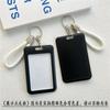1Pc Macaron Bus ID Card Protective Cover Cases Student Meat Keyring Card Campus Access Door Credit Card Holder Bag Set Key Chain