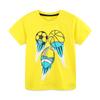 Summer New Boys' T-shirt Football Printed Children's T-shirts Fashion Children's Round Neck Hoodie Tee Apparel