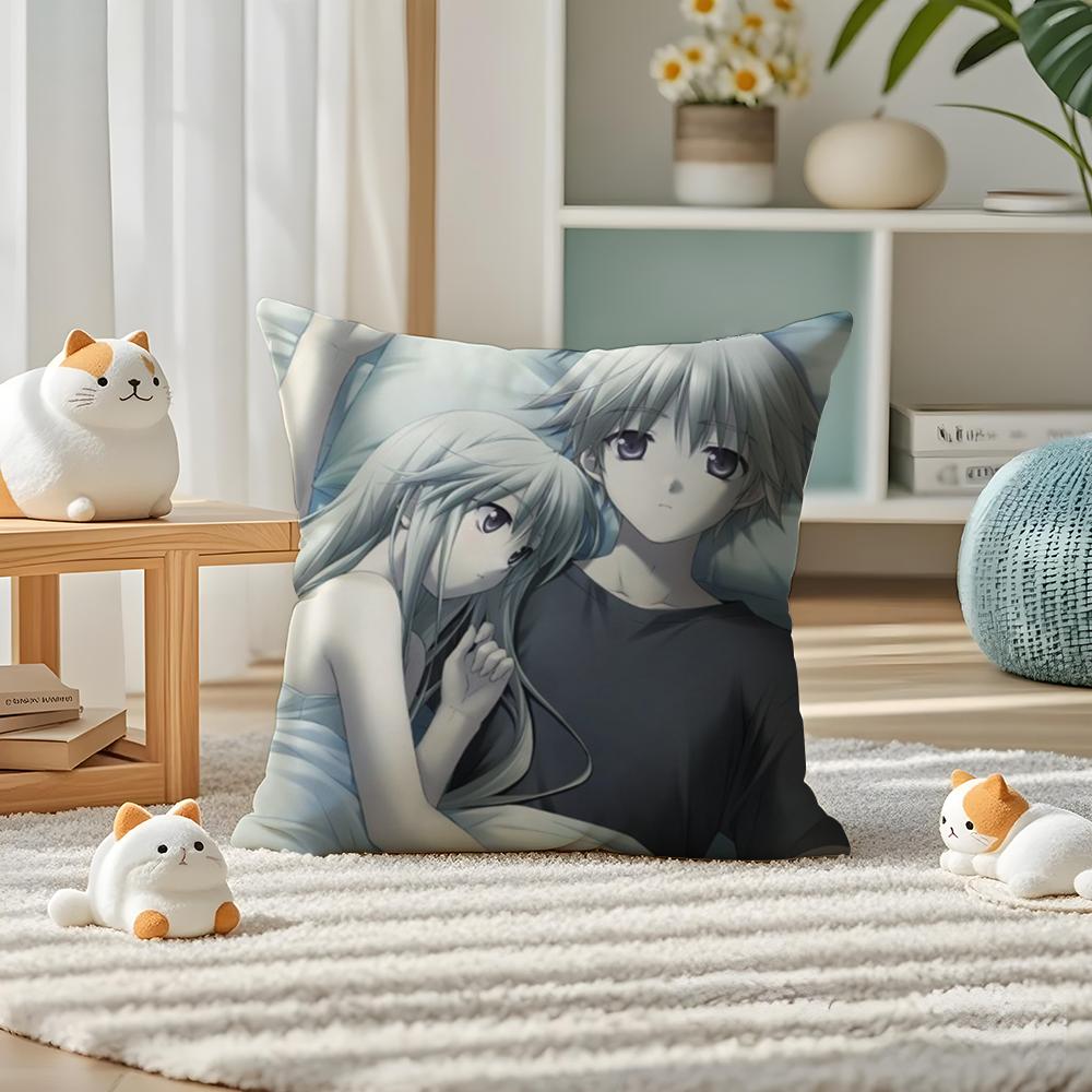 YYosuga no Sora Anime Pillow Case Silky elegant Comfort Sofa Bed Invisible zipper