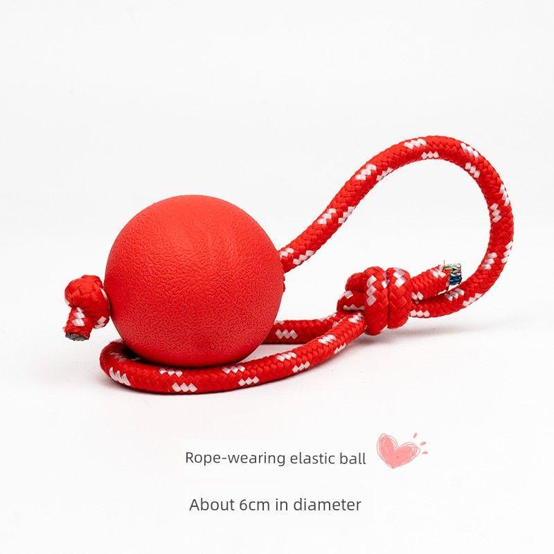 

Dog Toy Sound Latex Ball Relieving Stuffy Handy Gadget Shiba Inu Poodle Molar Corgi Bite-Resistant Puppies Pets Supplies Medium size