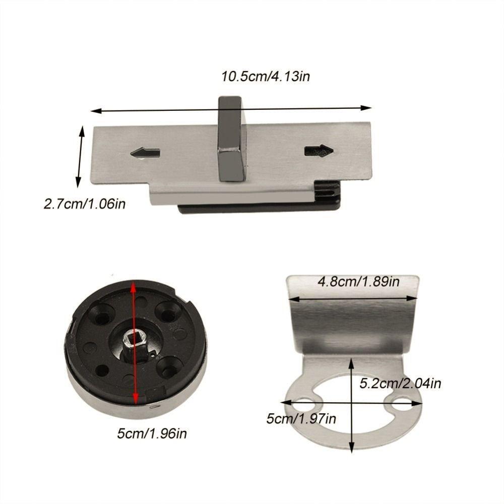 Secure Door Lock Indicator Stainless Steel Privacy Door Indicator Lock Public Toilet