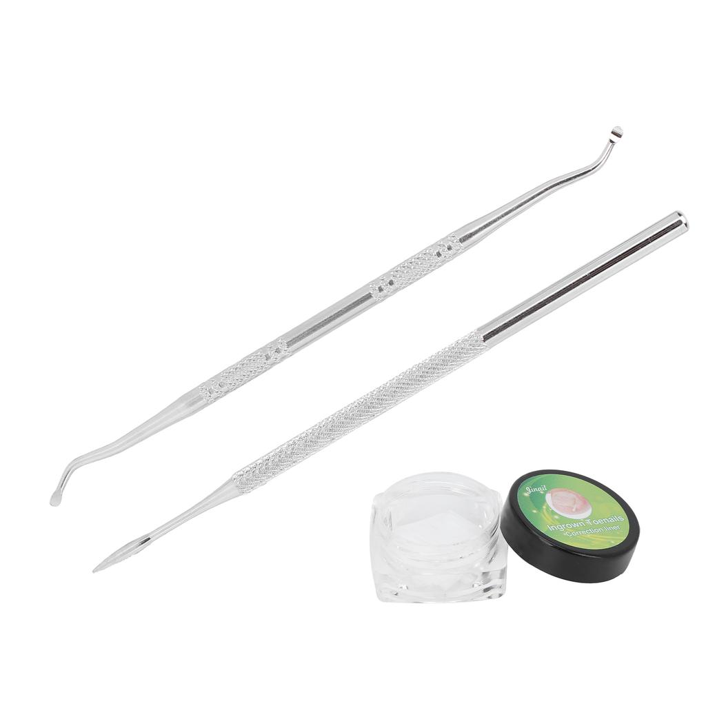 3pcs Professional Ingrown Toenail Correction Tools Nail Pad Ingrown Toenail Lifter Double End File Kit