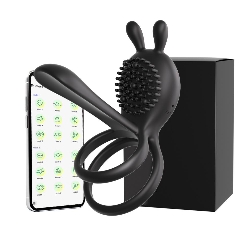 APP Wireless Control Vibrating Cock Ring Penis Vibrator Delayed Ejaculation G Spot Clitoral Stimulator Couples Sex Toys for Men