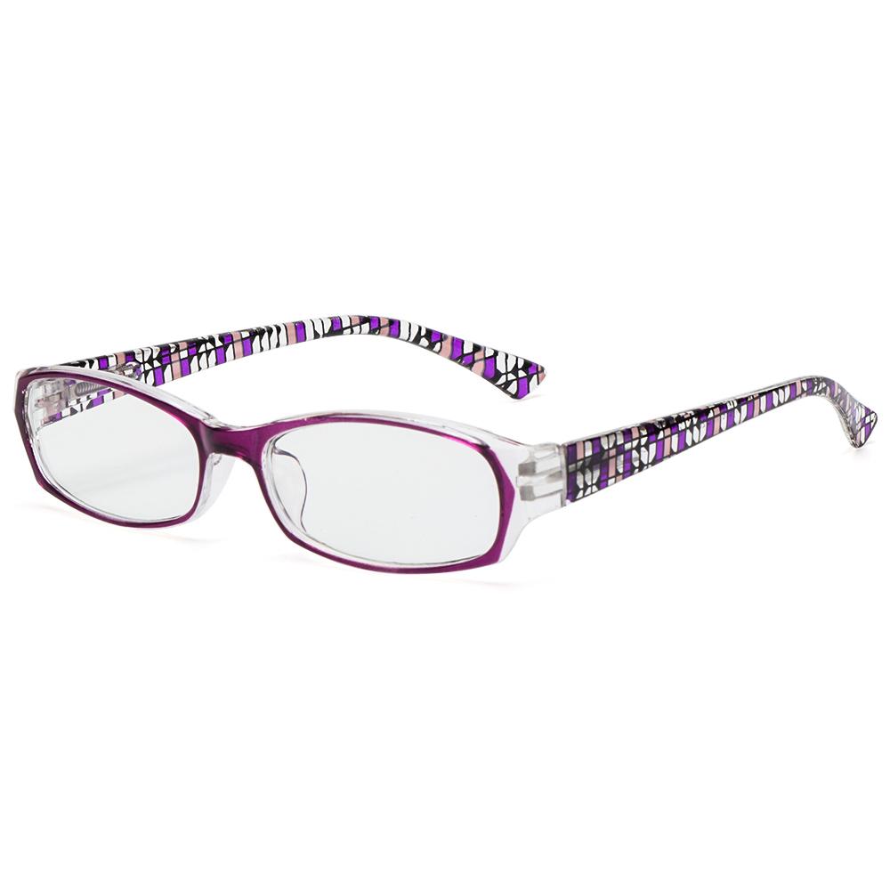 1pc Anti-Blue Light Reading Glasses Urltra-Light Eye Protection Women Men Flowers Elegant Eyeglasses Diopter +100~+400