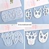 Poppy DIY Cat Face Resin Keychain Mold & Finger Armor Silicone Mold Set