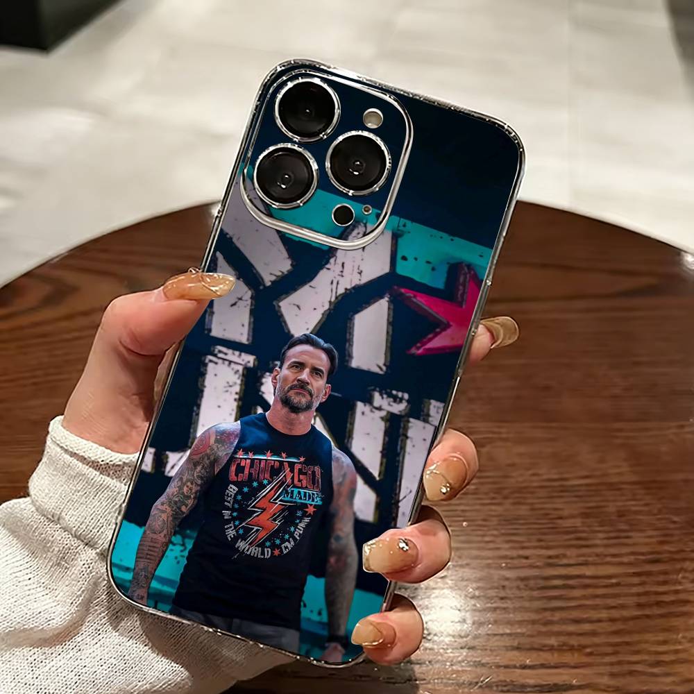 Ringer CM Punk-k Handyhülle Transparentes Silikon Weich Für iPhone 17 16 15 14 13 12 11 Mini Pro Max Plus