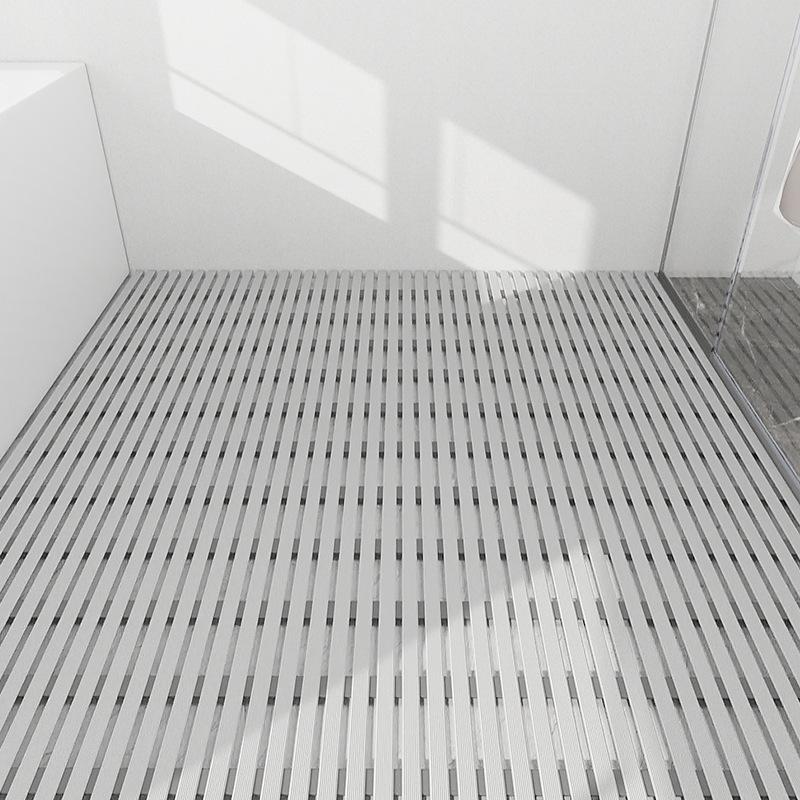 Thickened PVC Anti-Slip Waterproof Bathroom Floor Mat 43x61 cm серый