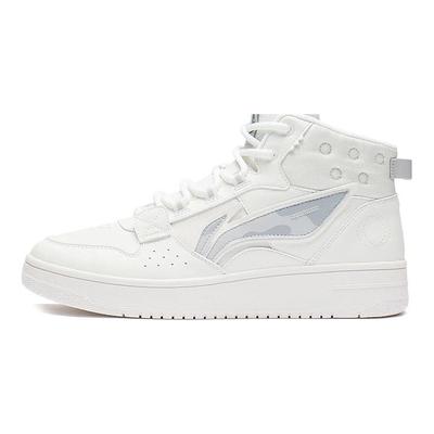 Li Ning Shan Yuan Wysokie Buty Skateboardowe Męskie Trampki Chmurowo-Białe AGCS241-3