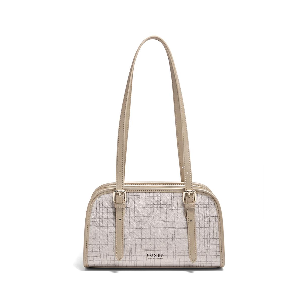 

FOXER Women s Handbag Split Leather Shoulder Bag New Design Luxury Satchel Bag Commute Travel Work Gift for Mother Wife