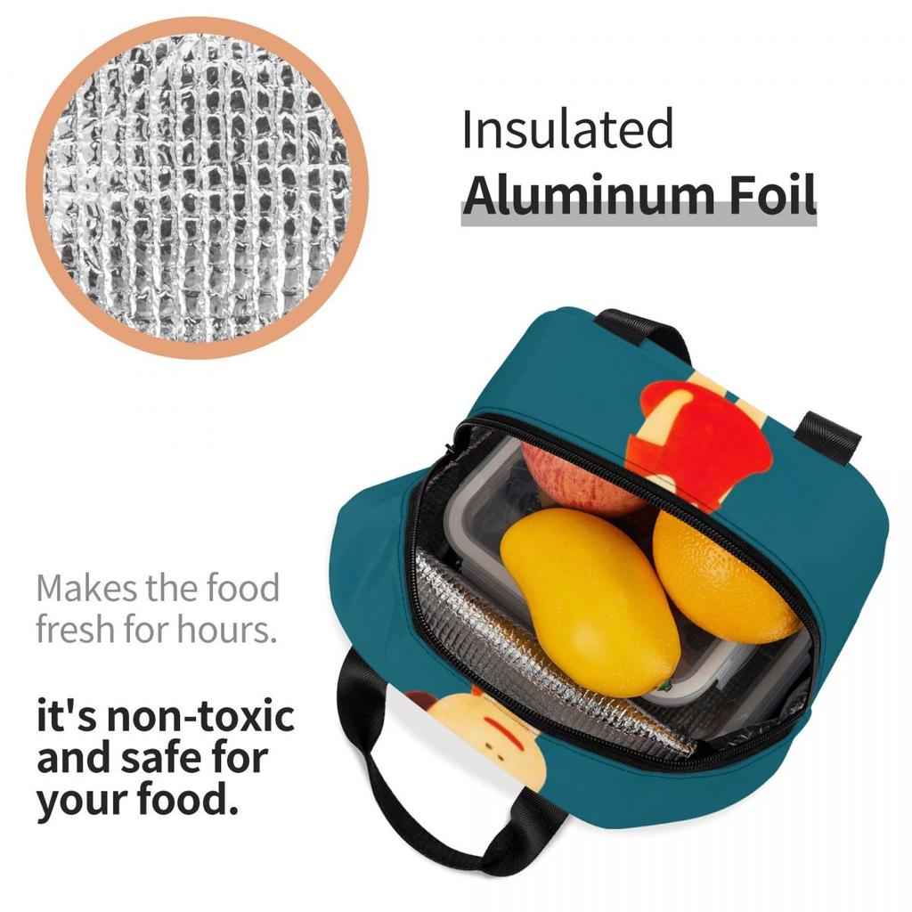 Yoshitomo Nara Insulated Lunch Bag for Women Children Leakproof Food Boxes Thermal Lunch Box Tote