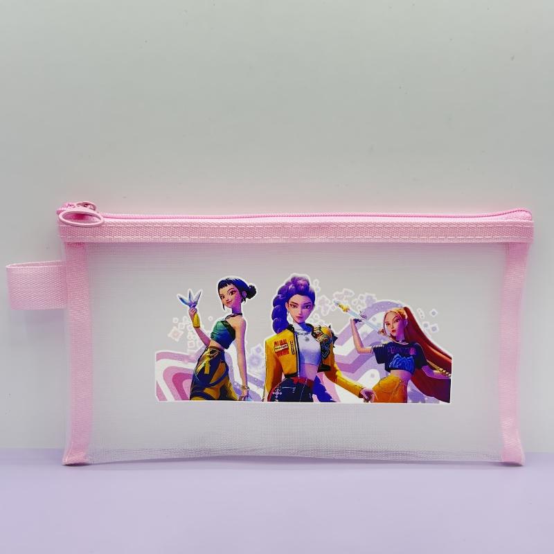 Kpop Lovec Démonov Ceruzky Puzdro na perá Pravítko Strúhadlo Guma Detská Roztomilá Sada Školských Potrieb Študentské Školské Potreby Detský Darček