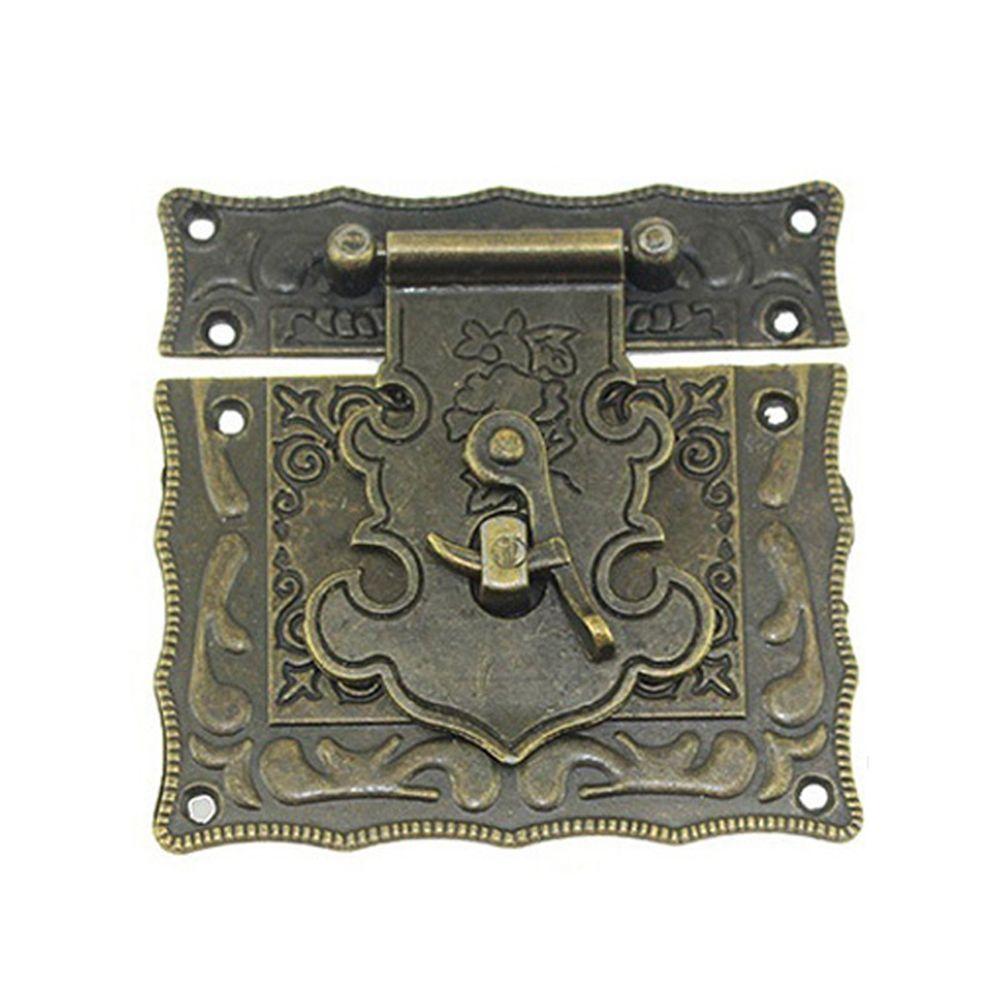 Jewelry Box Hardware Decorate Brass Household Gift Box Furniture  Lock Clasp Lock Buckle Hasps