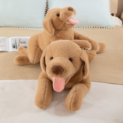 Neues Labrador Plüschtier süßer Welpe Zunge rausstreckend Kinderkissen Puppe Sofa Ornament Hundepuppe