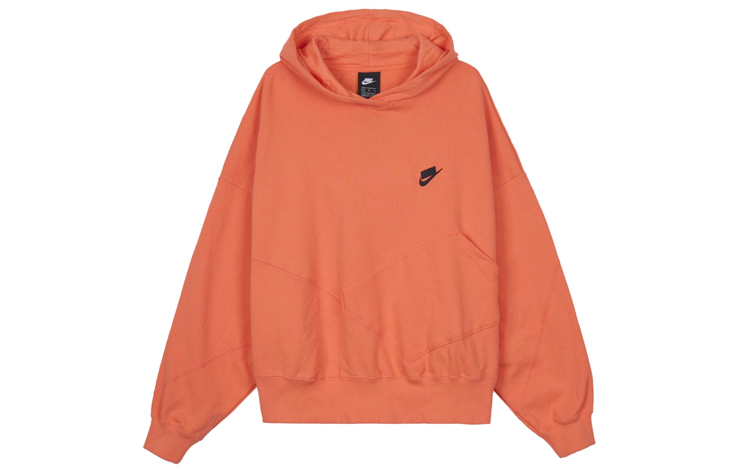 Nike Sweatshirts Women s Orange Hooded Moderate Regular DC5281-842 M