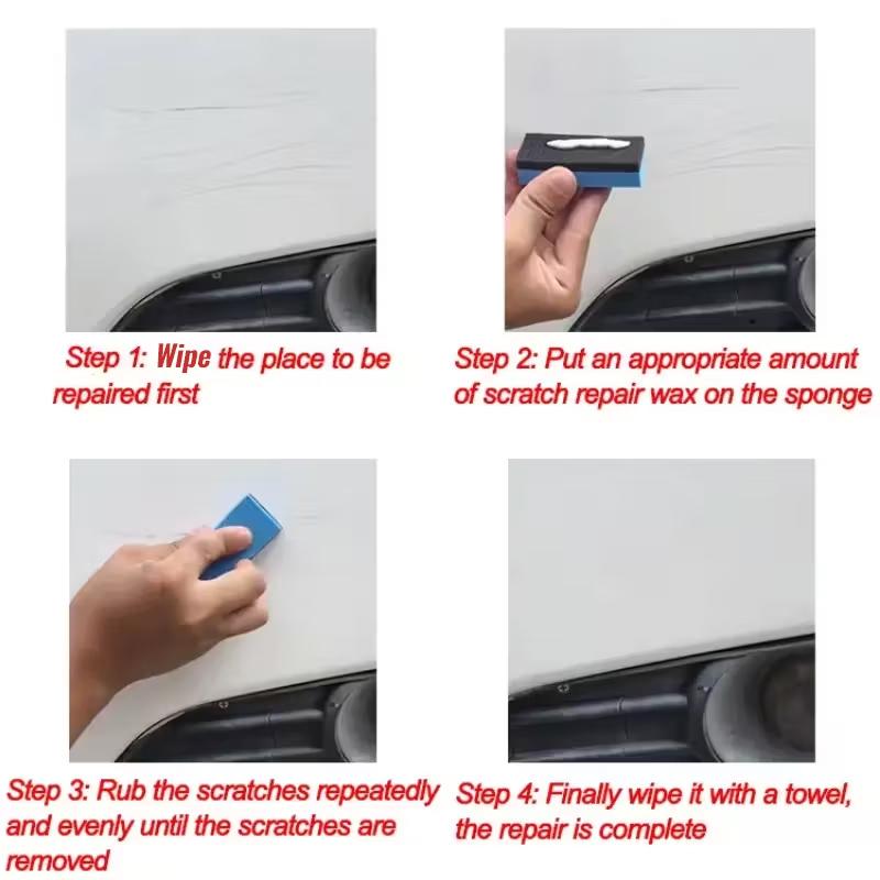 Car Scratch Repair Wax 55g - Universal Paint Scratch and Swirl Remover,Restoration Polish Paste for Vehicle Exterior Maintenance