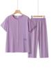 Granny Short Sleeve Summer Suit - Casual Two-Piece Set for Middle-Aged & Elderly Women