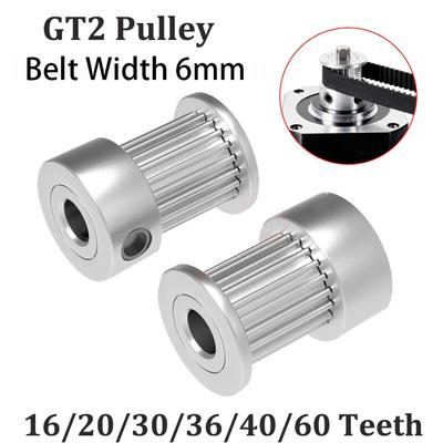 16 20 36 40 60 Teeth 2GT Pulley Belt Width 6mm Synchronous Wheel Gear GT2 Pulley  3D Printer