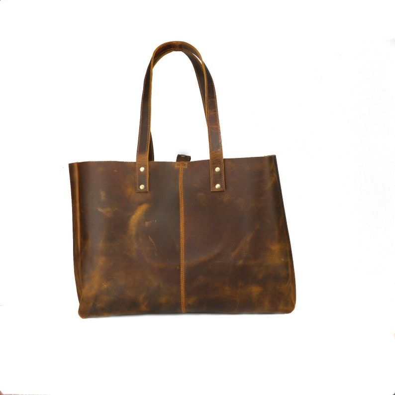 Buffalo Leather Tote Bag Women Handbag Purse Work Travel Shopping Shoulder Bags