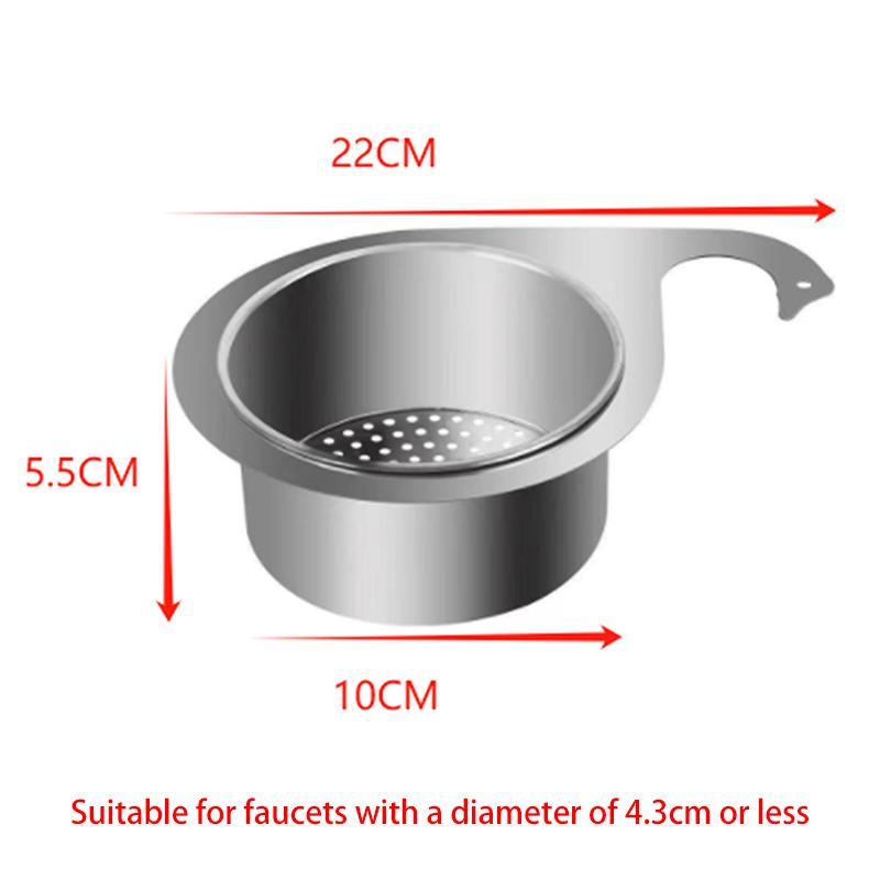 Nerezový labuťový dřezový sítkový koš Filtrovatelný organizér dřezu Multifunkční koš Koš na mytí zeleniny a ovoce
