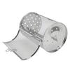 Rolling Grilling Basket Stainless Steel BBQ Rolling Basket Fork Wire Mesh Cylinder Grill Basket for Camping Picnic