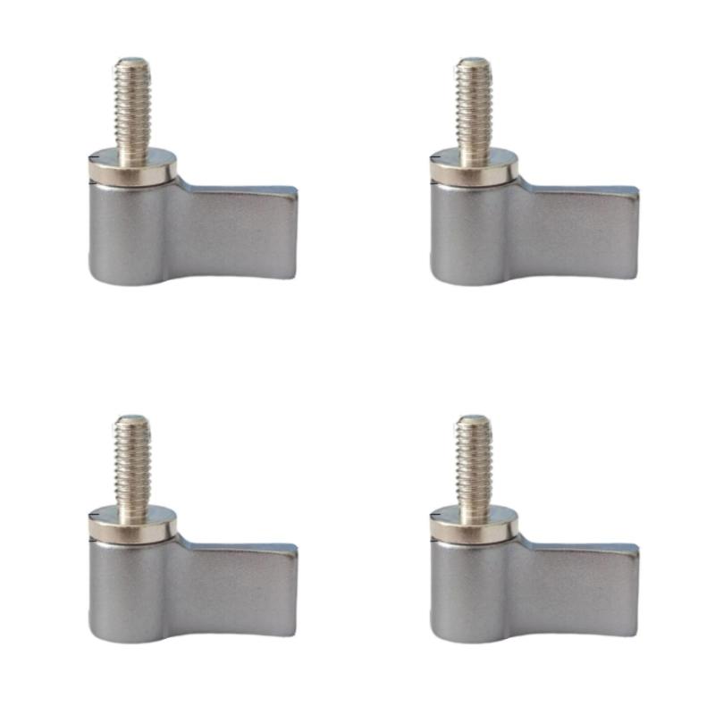4Pcs/set Adjustable Aluminum L Shaped Mini Handle Screw for Camera Tripods Outdoor Gear