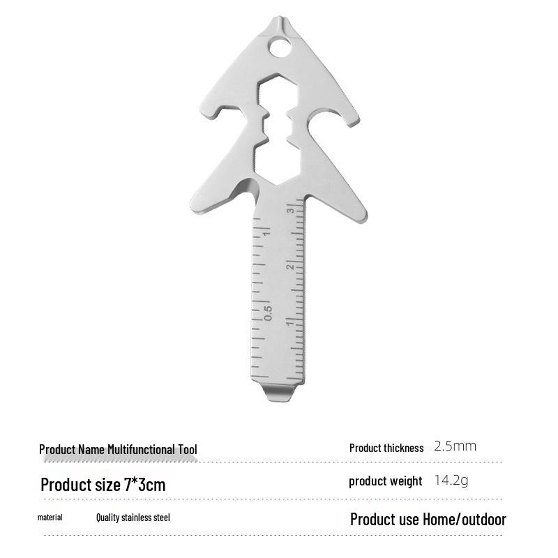 Animal Shape Multifunctional Keychain Tool: EDC Outdoor Accessory