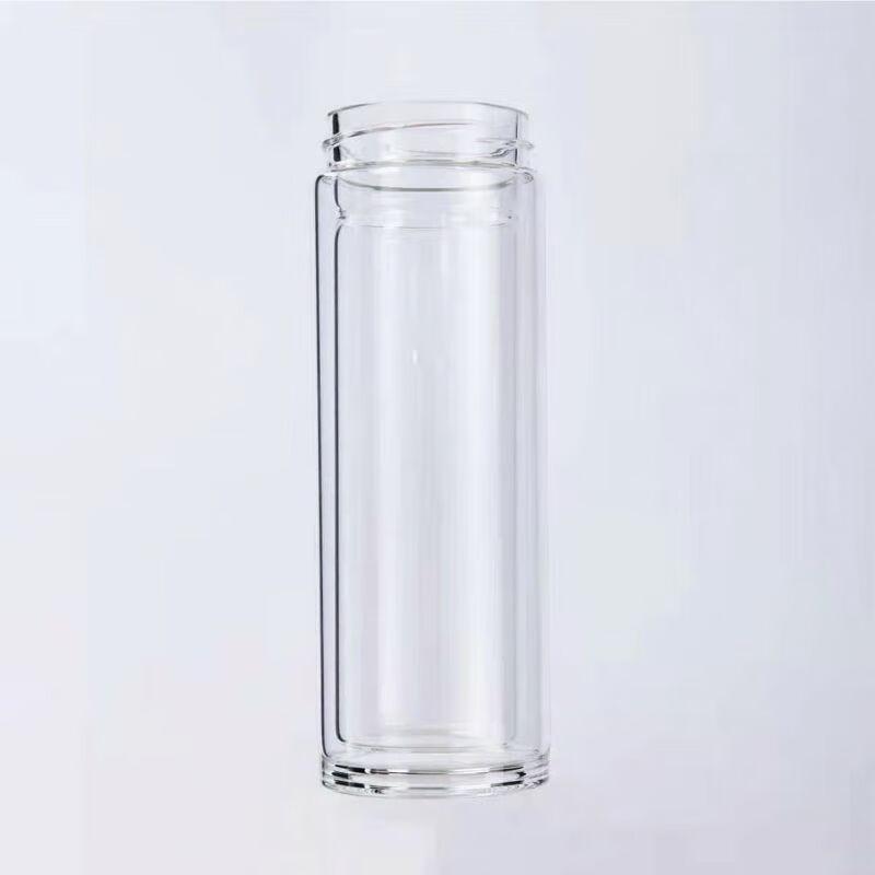 Quyoujia Double-Wall Glass Tea & Office Mug for Men
