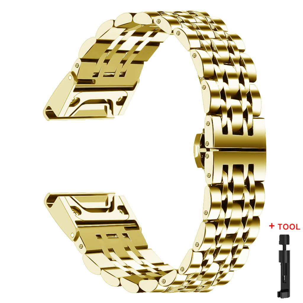 20 22 26mm Quickfit Watch Stainless Steel Strap For Garmin Fenix 8 7S 7x 7 6S 6X 6 Pro 5S 5X 935 945 Enduro Gen2 Metal Smartband