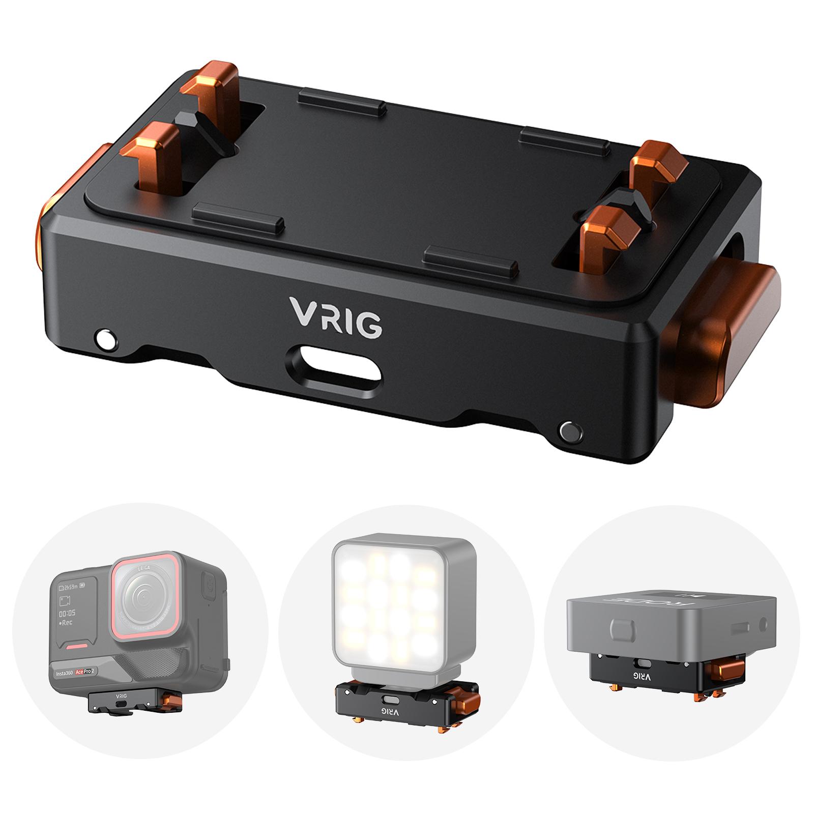 

VRIG AC-30 Кріплення на холодний башмак для Insta360 Ace Pro/Ace Pro 2, Магнітний Швидкознімний Аксесуар для Екшн-камер A