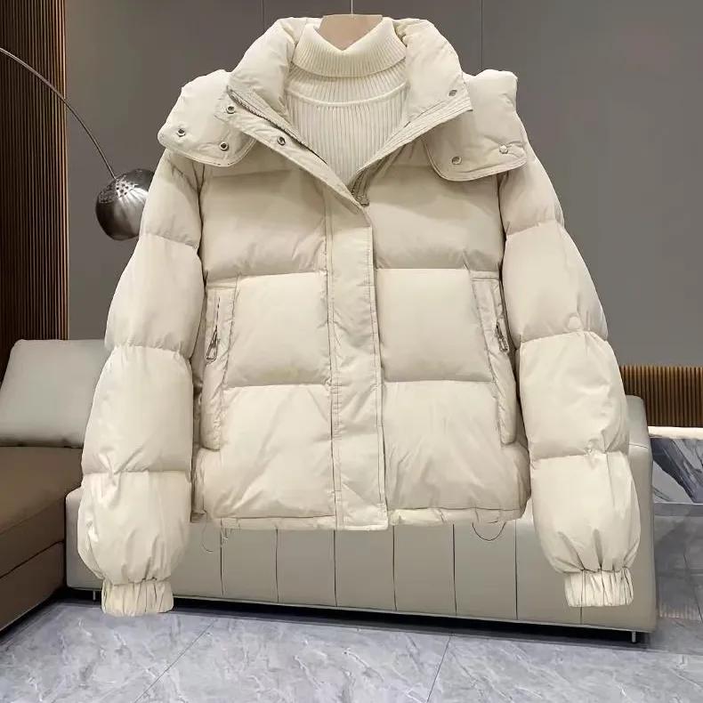 Women's Autumn Winter Thicken Warm Hooded Jacket Ladies Design Short Parkas