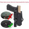Taktisches Glock 17 18 19 Bewegliches Pistolenholster IR Laser Taschenlampe Montiert Airsoft Colt G17 Verriegelung Waffe Waffenlicht X300